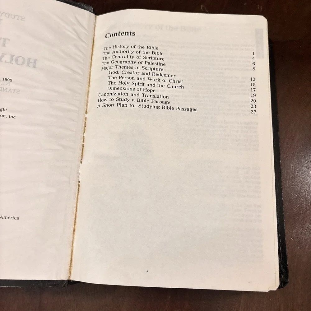 Holy Bible NRSV New Revised Standard Version Cokesbury Black Letter Concordance
